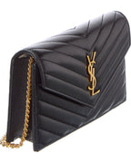 Saint Laurent Logo Leather Crossbody