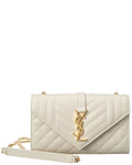 Saint Laurent Envelope Small Leather Wallet On Chain