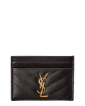 Saint Laurent Monogram Matelasse Leather Card Holder