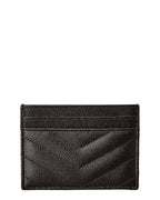 Saint Laurent Monogram Matelasse Leather Card Holder