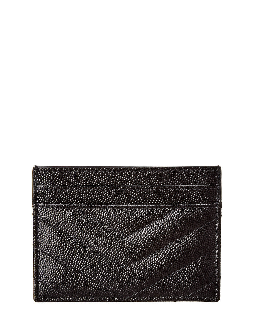 Saint Laurent Monogram Matelasse Leather Card Holder