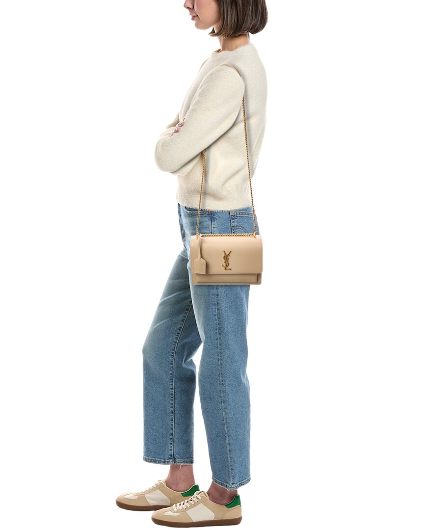 Saint Laurent Sunset Medium Leather Shoulder Bag