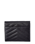 Saint Laurent Monogram Matelasse Leather Trifold Compact Wallet
