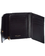 Saint Laurent Monogram Matelasse Leather Trifold Compact Wallet