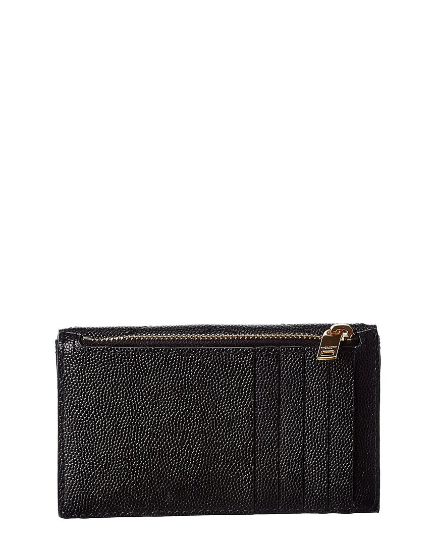 Saint Laurent Monogram Leather Card Holder, Black
