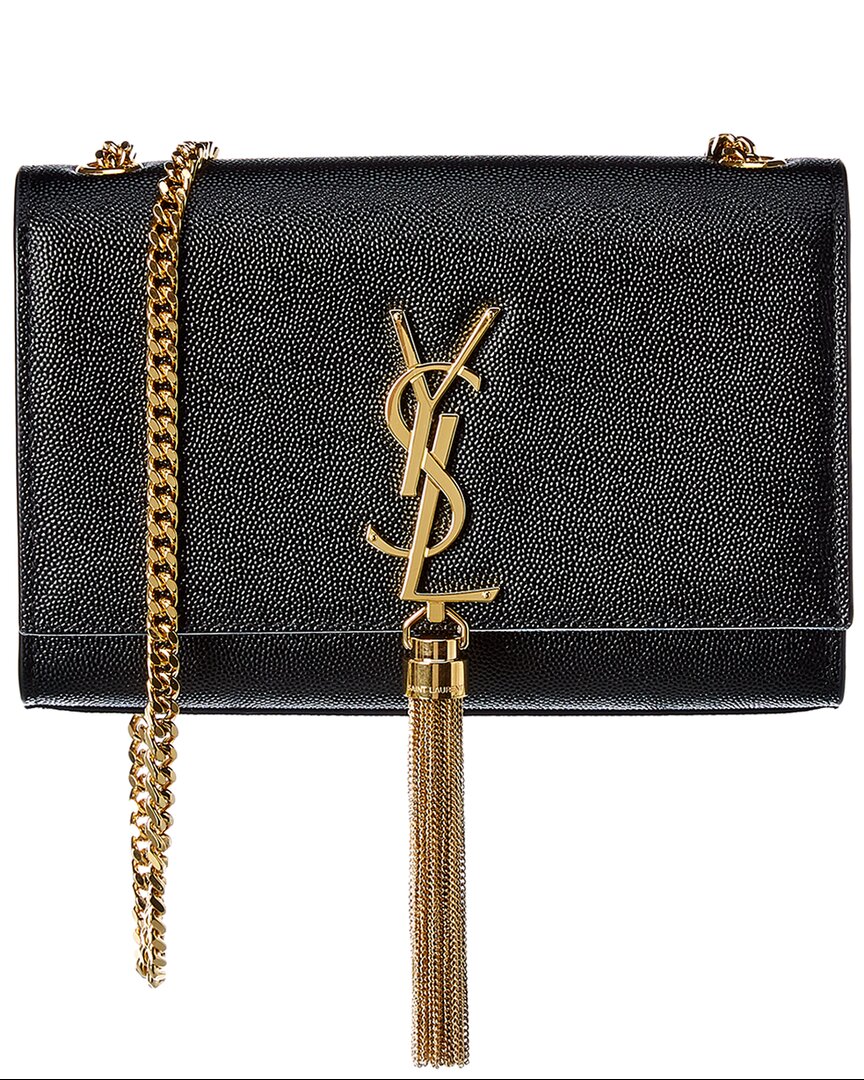 Saint Laurent Kate Tassel Small Leather Wallet On Chain