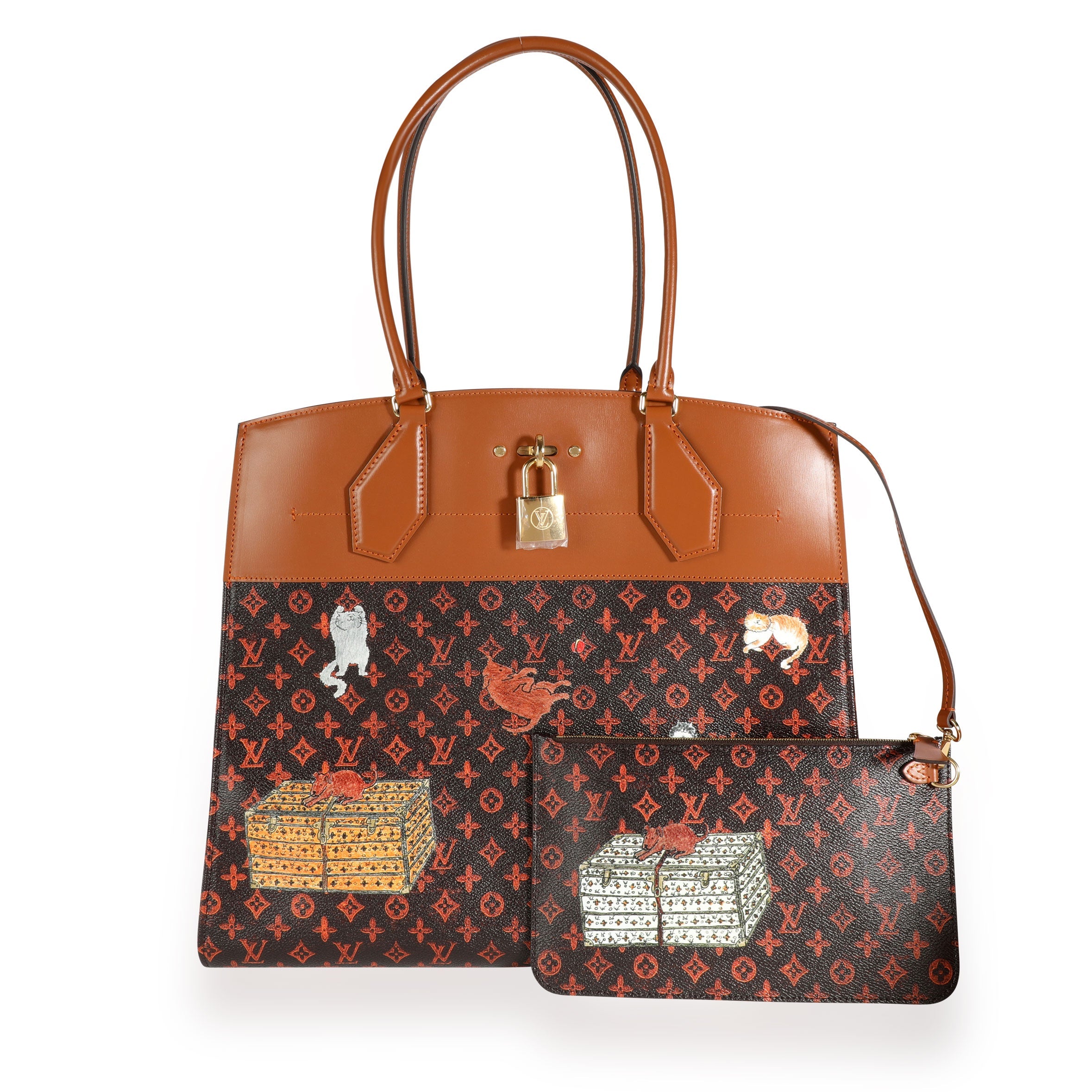 Louis Vuitton Louis Vuitton x Grace Coddington Limited Edition Catogram City Steamer XXL