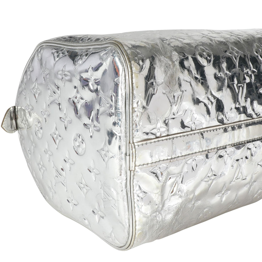Louis Vuitton Louis Vuitton Limited Edition Silver Monogram Miroir Speedy 35
