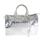 Louis Vuitton Louis Vuitton Limited Edition Silver Monogram Miroir Speedy 35