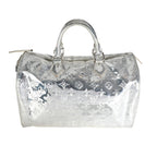 Louis Vuitton Louis Vuitton Limited Edition Silver Monogram Miroir Speedy 35