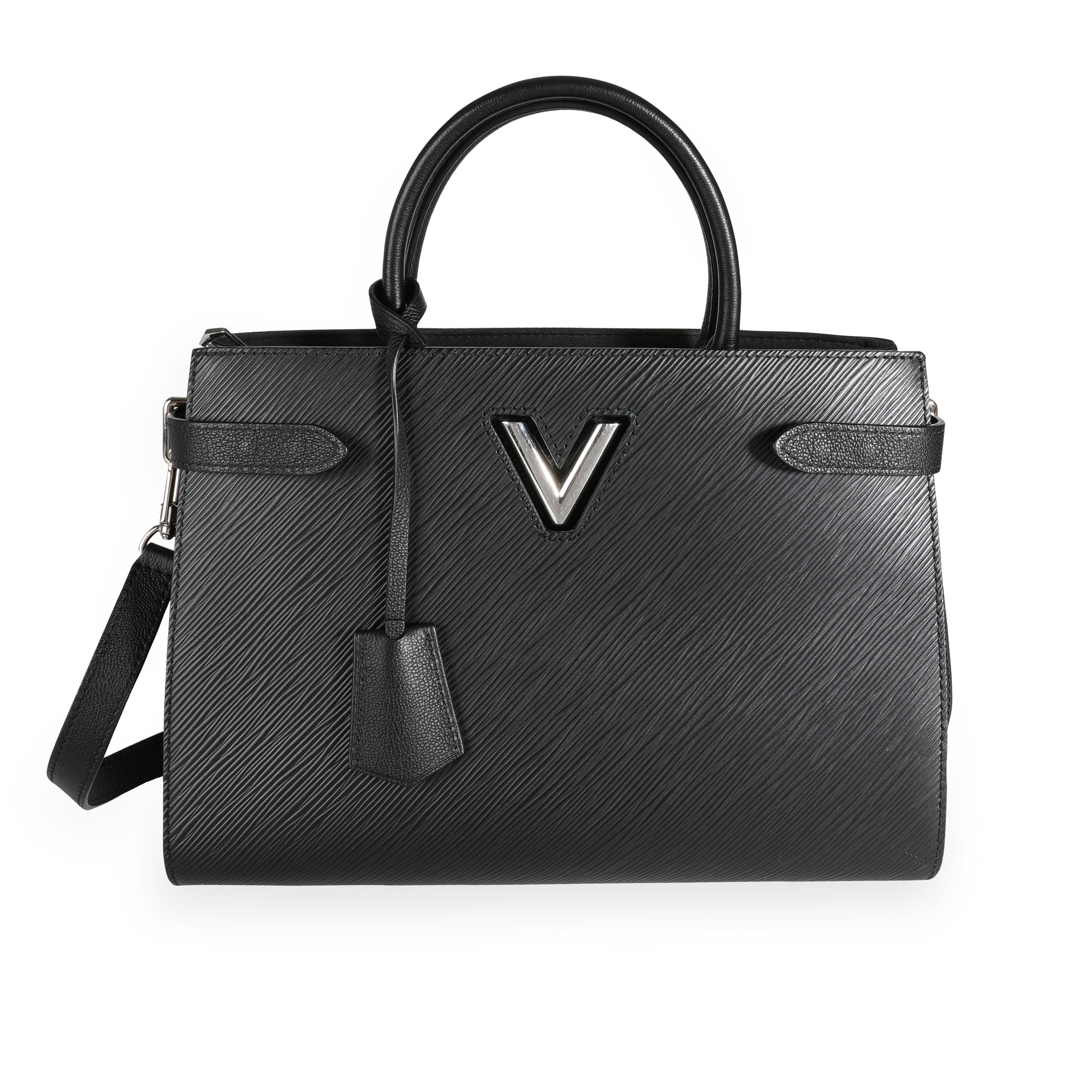 Louis Vuitton Louis Vuitton Black Epi Leather Twist Tote
