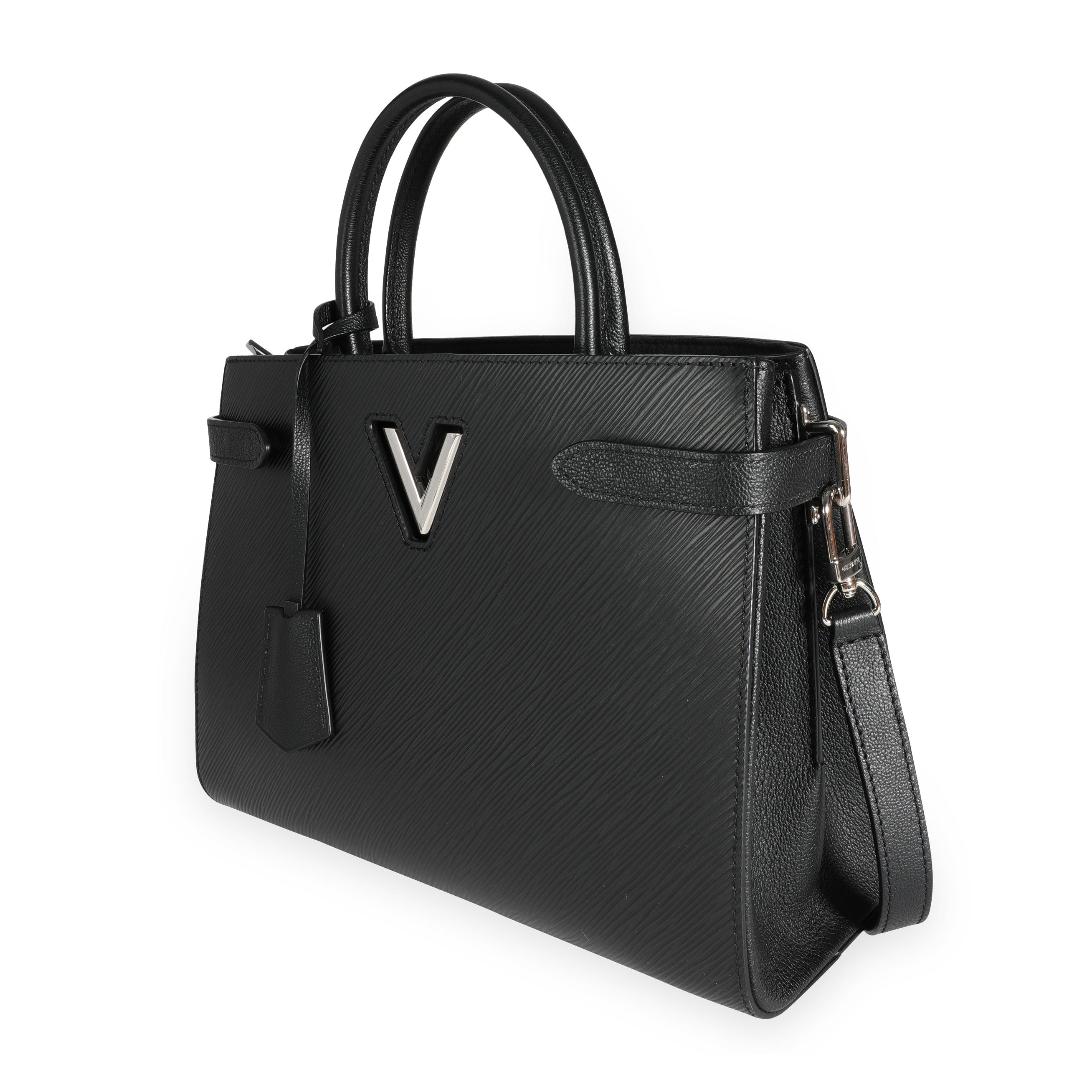 Louis Vuitton Louis Vuitton Black Epi Leather Twist Tote