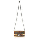 Louis Vuitton Louis Vuitton Transformed Time Trunk Damier Ebene Twist Chain Wallet