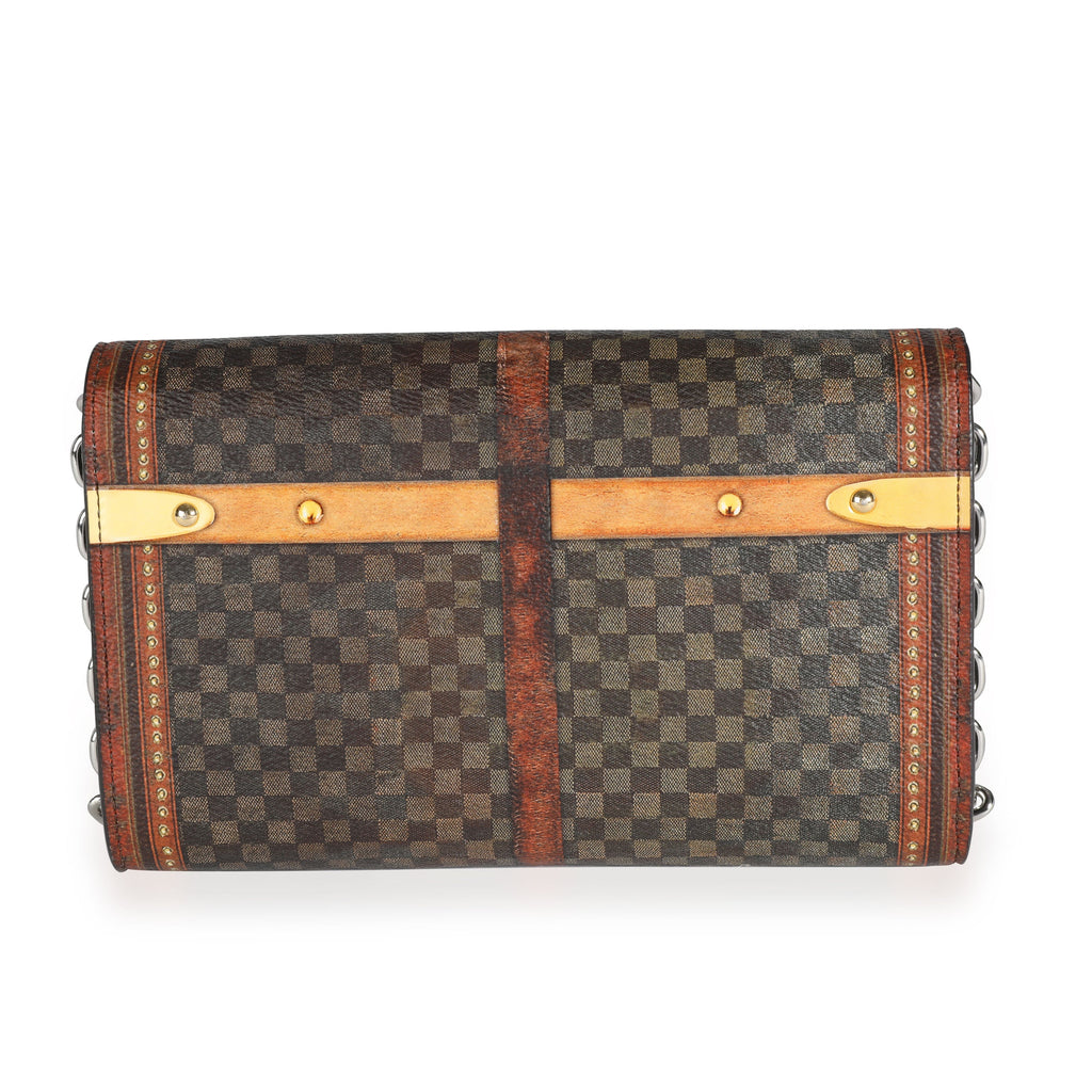 Louis Vuitton Louis Vuitton Transformed Time Trunk Damier Ebene Twist Chain Wallet