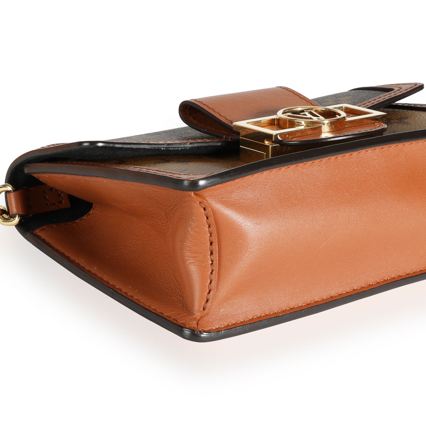 Louis Vuitton Louis Vuitton Monogram & Reverse Monogram Coated Canvas Dauphine Chain Wallet