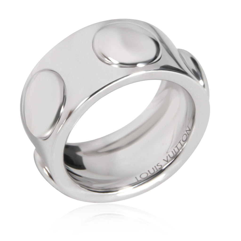 Louis Vuitton Empreinte 10 mm Band in 18K White Gold