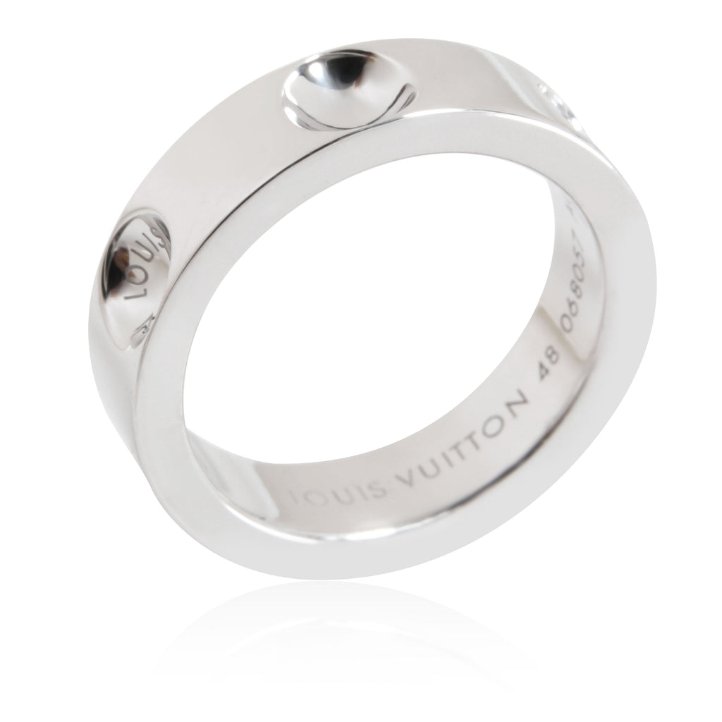 Louis Vuitton Empreinte 5 mm Band in 18K White Gold