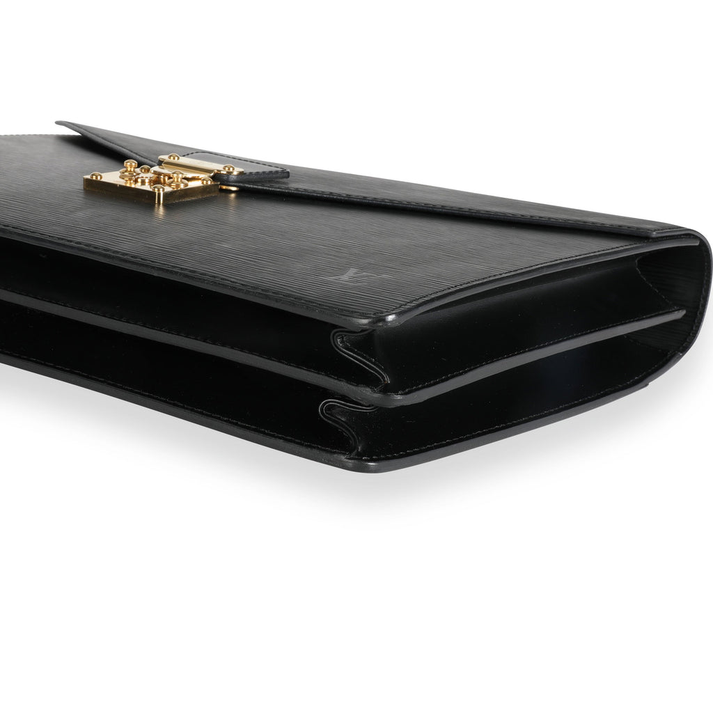Louis Vuitton Louis Vuitton Noir Epi Leather Serviette Conseiller Briefcase