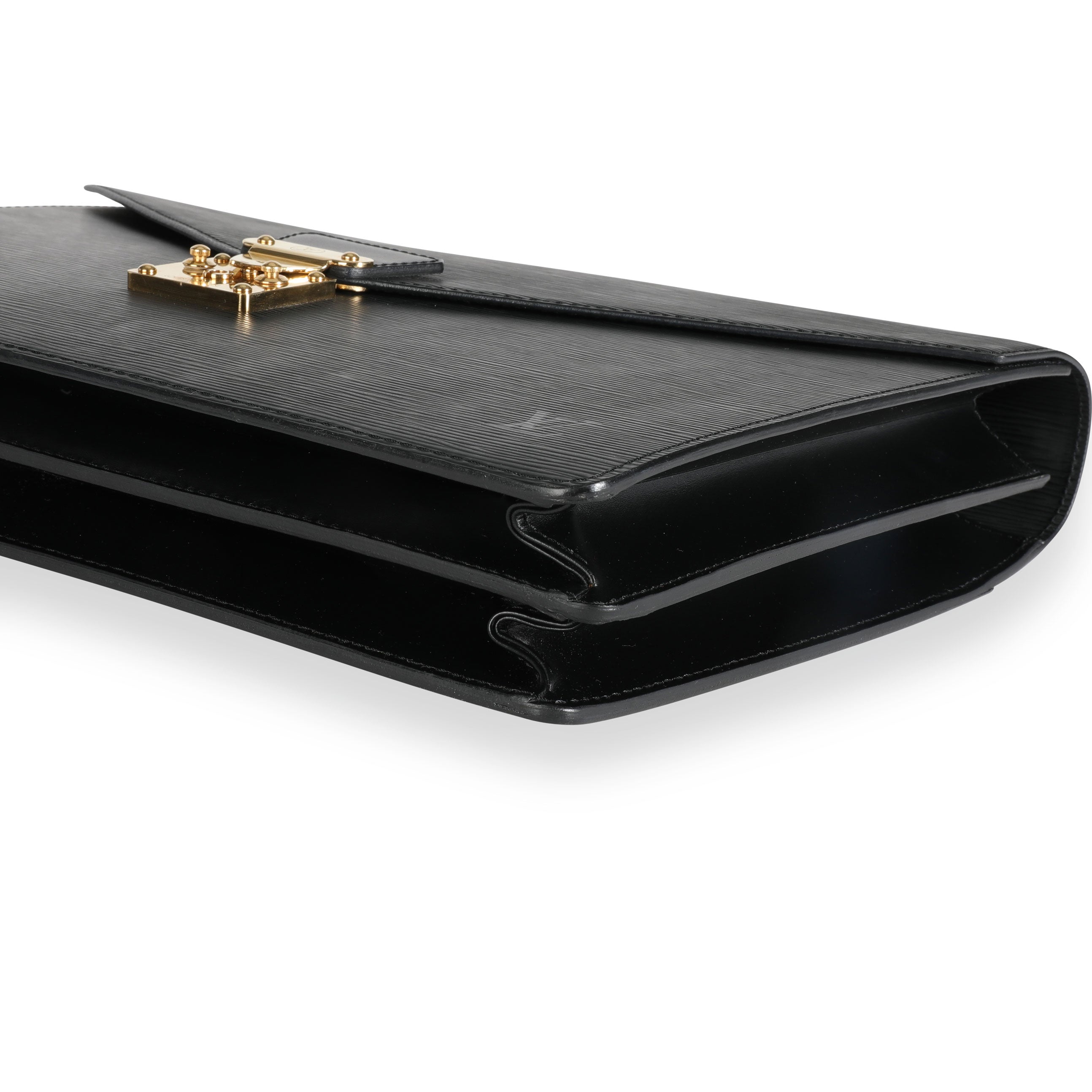 Louis Vuitton Louis Vuitton Noir Epi Leather Serviette Conseiller Briefcase