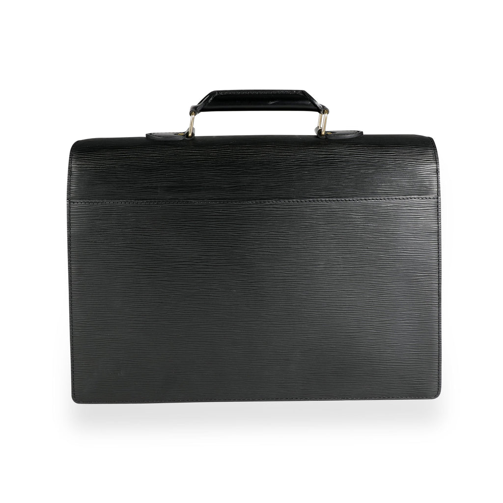 Louis Vuitton Louis Vuitton Noir Epi Leather Serviette Conseiller Briefcase