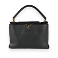 Louis Vuitton Louis Vuitton Black Taurillon Leather Capucines MM