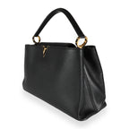 Louis Vuitton Louis Vuitton Black Taurillon Leather Capucines MM