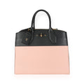 Louis Vuitton Louis Vuitton Black & Magnolia Grained Calfskin City Steamer MM