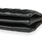 Louis Vuitton Louis Vuitton Black Monogram Embossed Lambskin Coussin PM