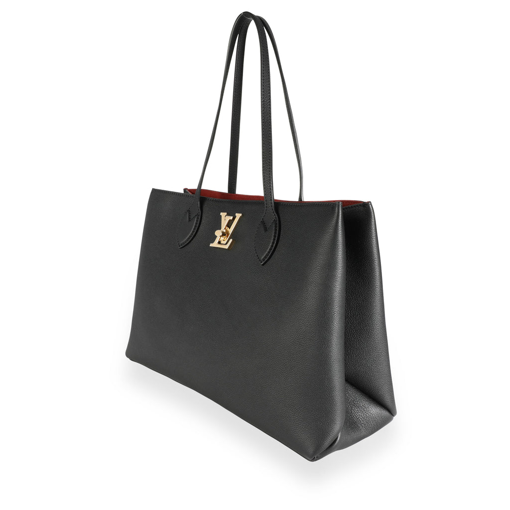 Louis Vuitton Louis Vuitton Black Calfskin Lockme Shopper