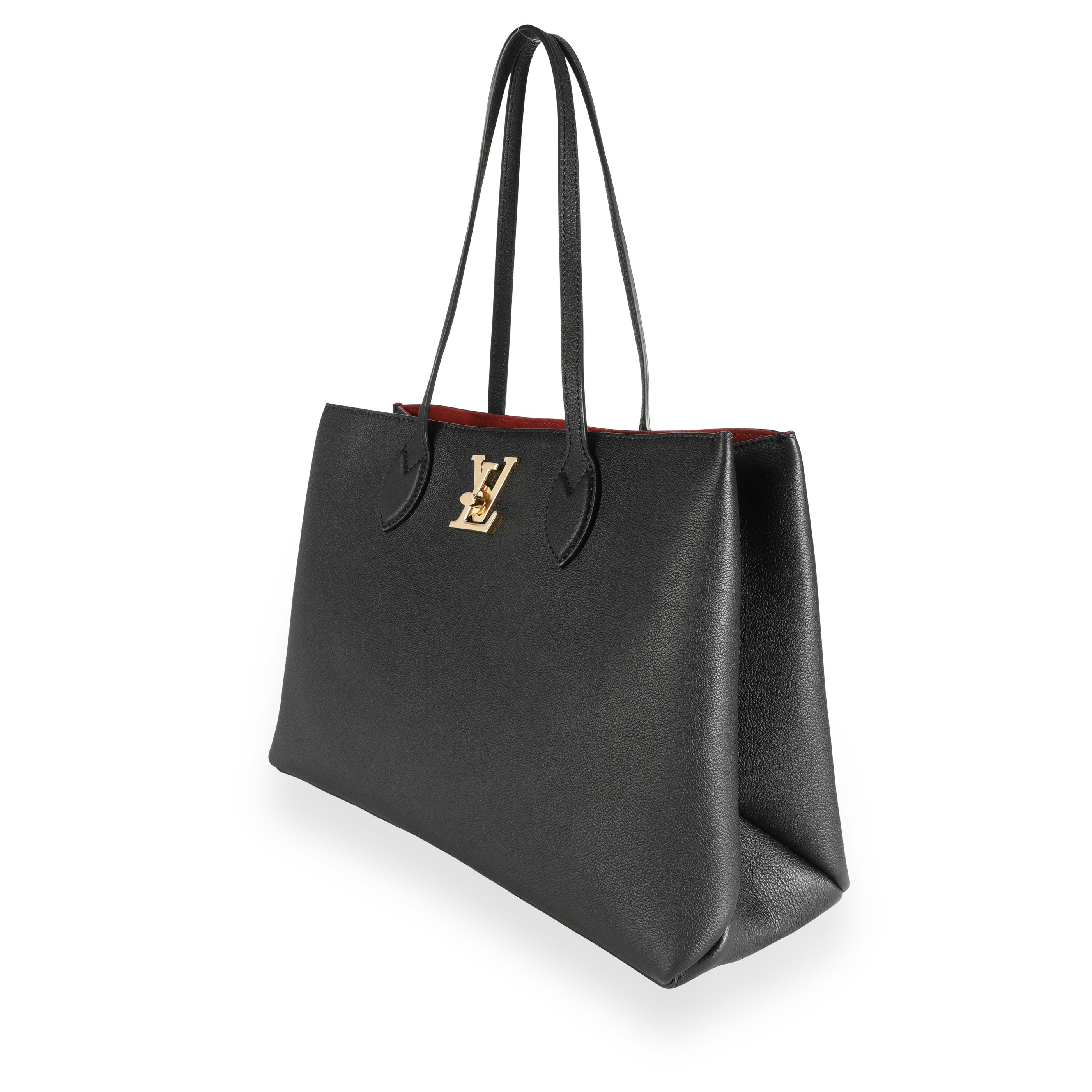 Louis Vuitton Louis Vuitton Black Calfskin Lockme Shopper