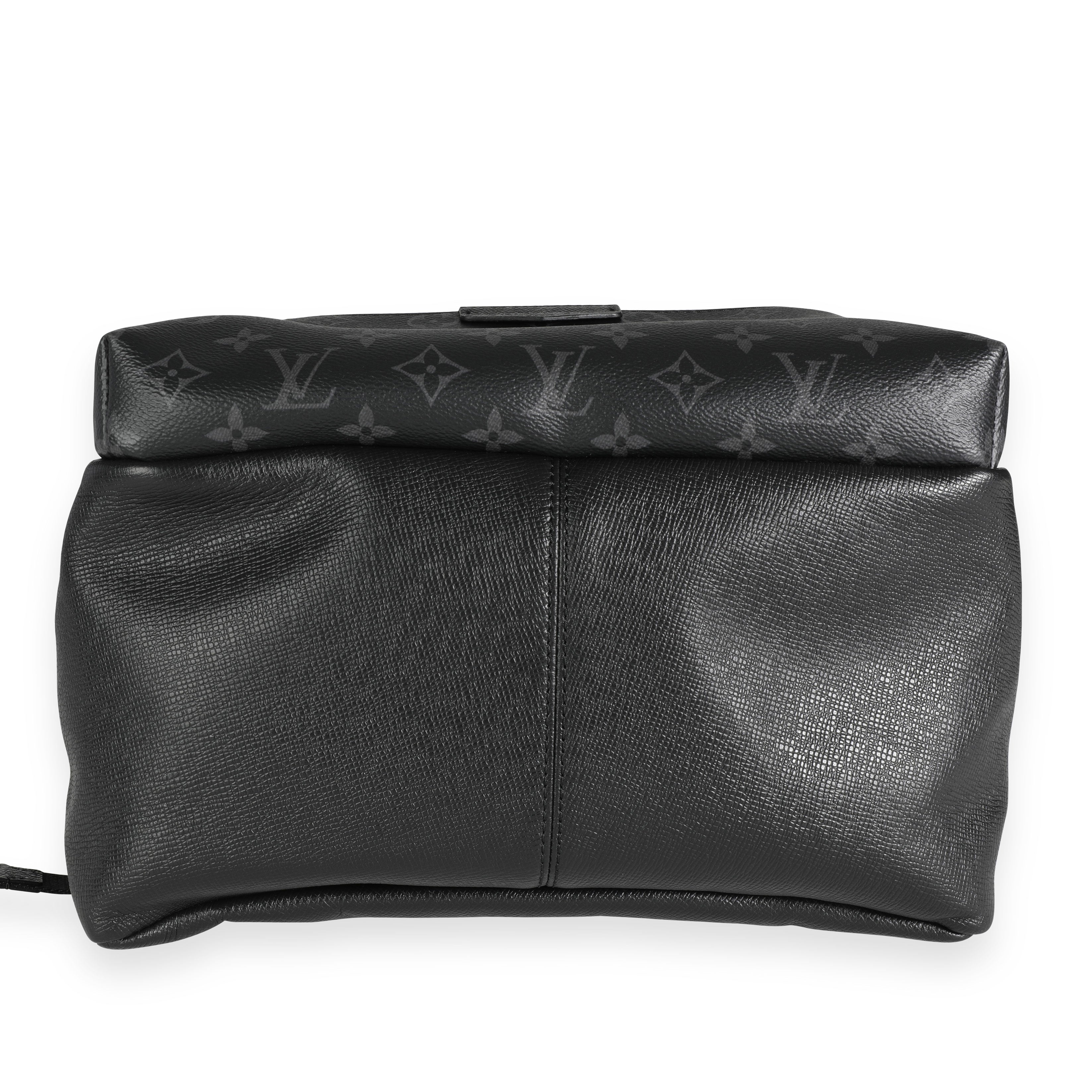 Louis Vuitton Louis Vuitton Black Monogram Eclipse Canvas & Taiga Leather Discovery Backpack