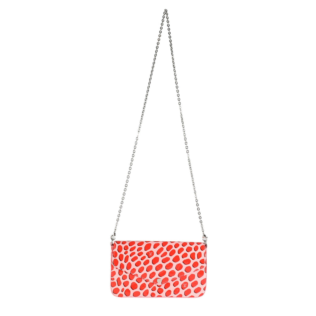 Louis Vuitton Louis Vuitton Limited Edition Sugar Poppy Vernis Jungle Dots Félicie Pochette