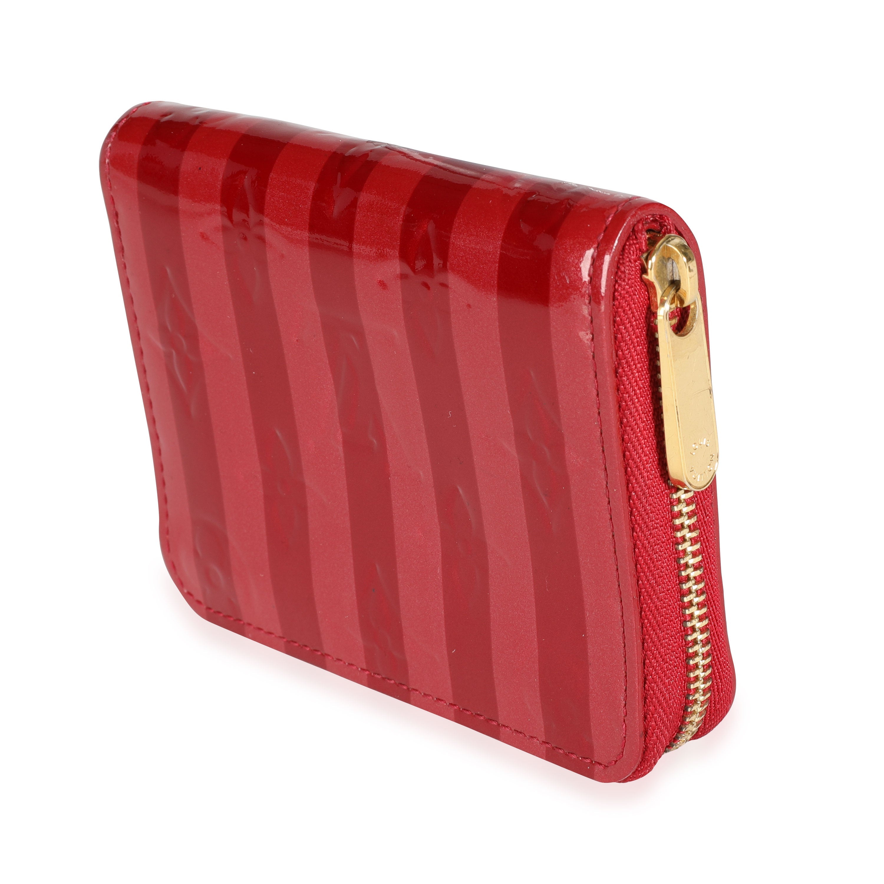 Louis Vuitton Louis Vuitton Pomme DAmour Rayures Monogram Vernis Zippy Coin Purse