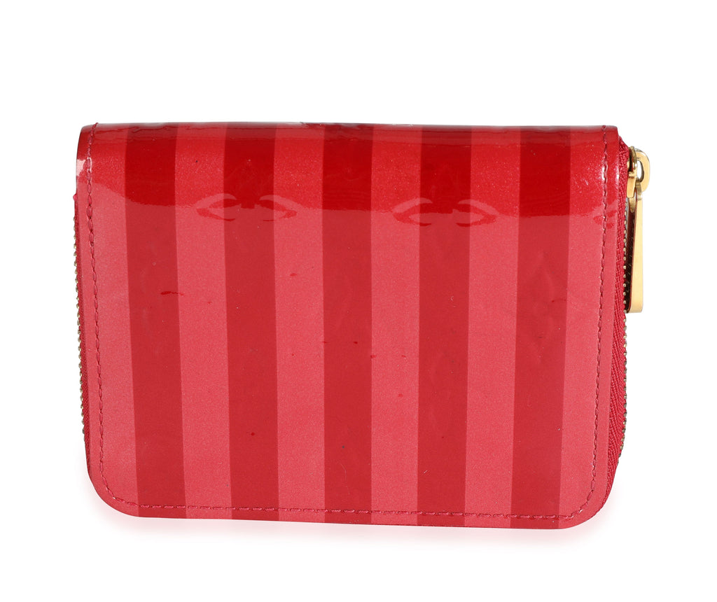 Louis Vuitton Louis Vuitton Pomme DAmour Rayures Monogram Vernis Zippy Coin Purse