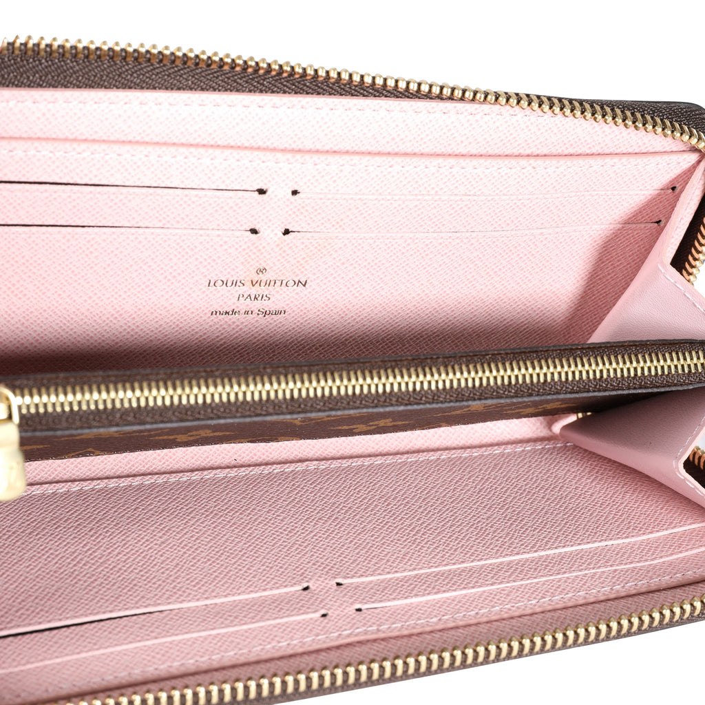 Louis Vuitton Louis Vuitton Monogram Canvas & Rose Ballerine Clémence Wallet