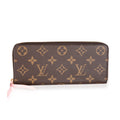 Louis Vuitton Louis Vuitton Monogram Canvas & Rose Ballerine Clémence Wallet