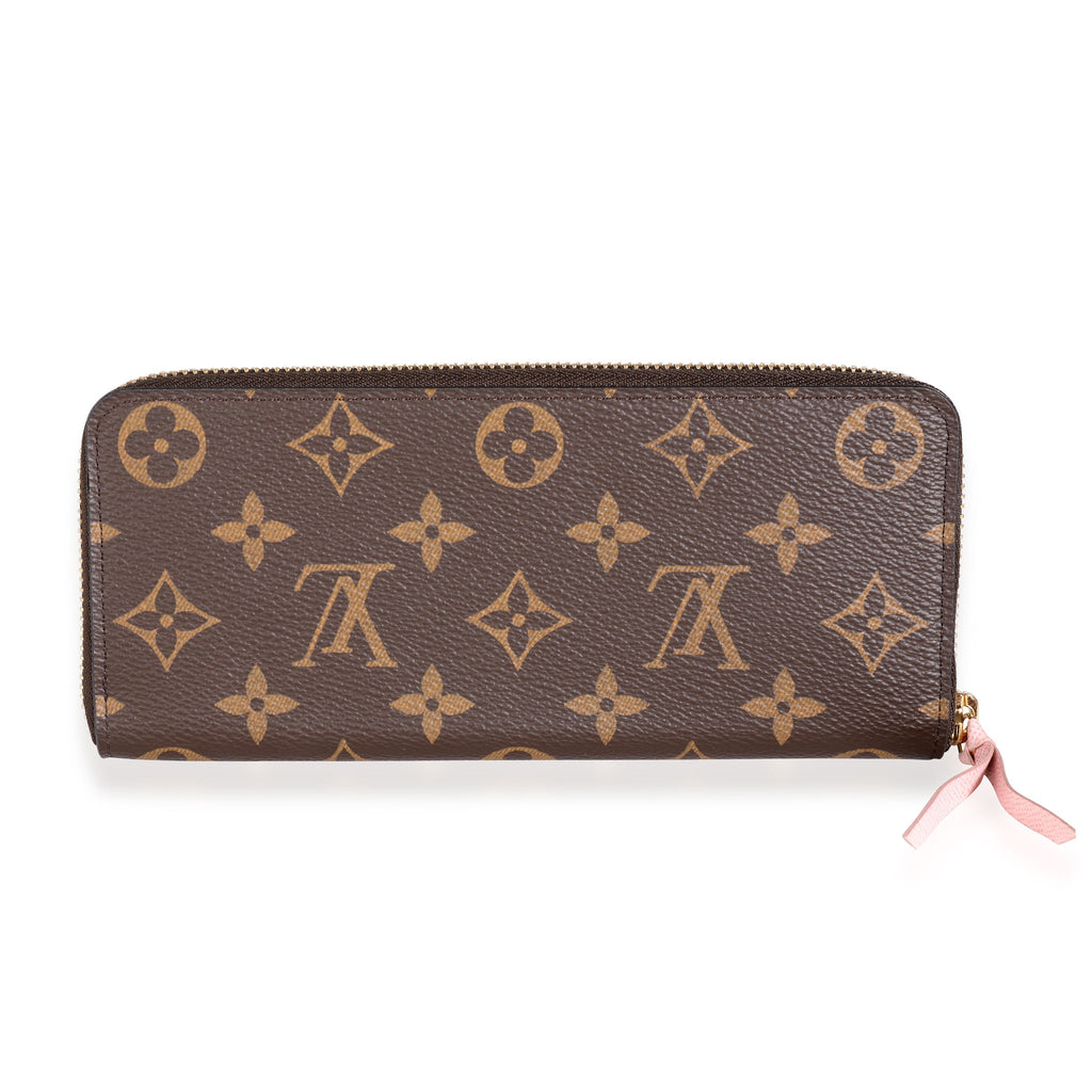 Louis Vuitton Louis Vuitton Monogram Canvas & Rose Ballerine Clémence Wallet
