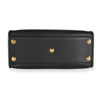 Louis Vuitton Louis Vuitton Black & Tan Calfskin And Monogram Canvas On My Side Tote MM