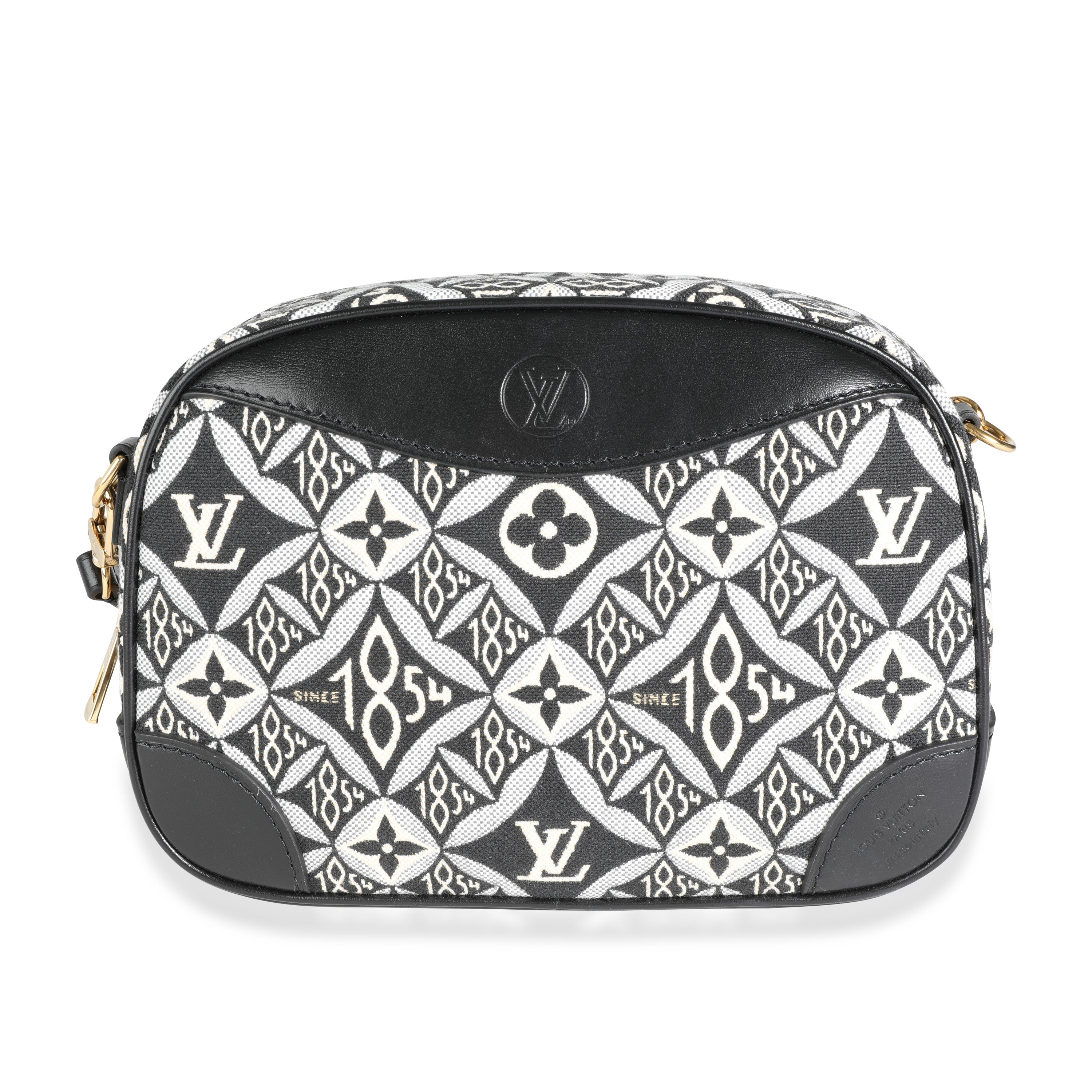 Louis Vuitton Louis Vuitton Black Jacquard Since 1854 Deauville Mini Camera Bag