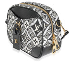 Louis Vuitton Louis Vuitton Black Jacquard Since 1854 Deauville Mini Camera Bag