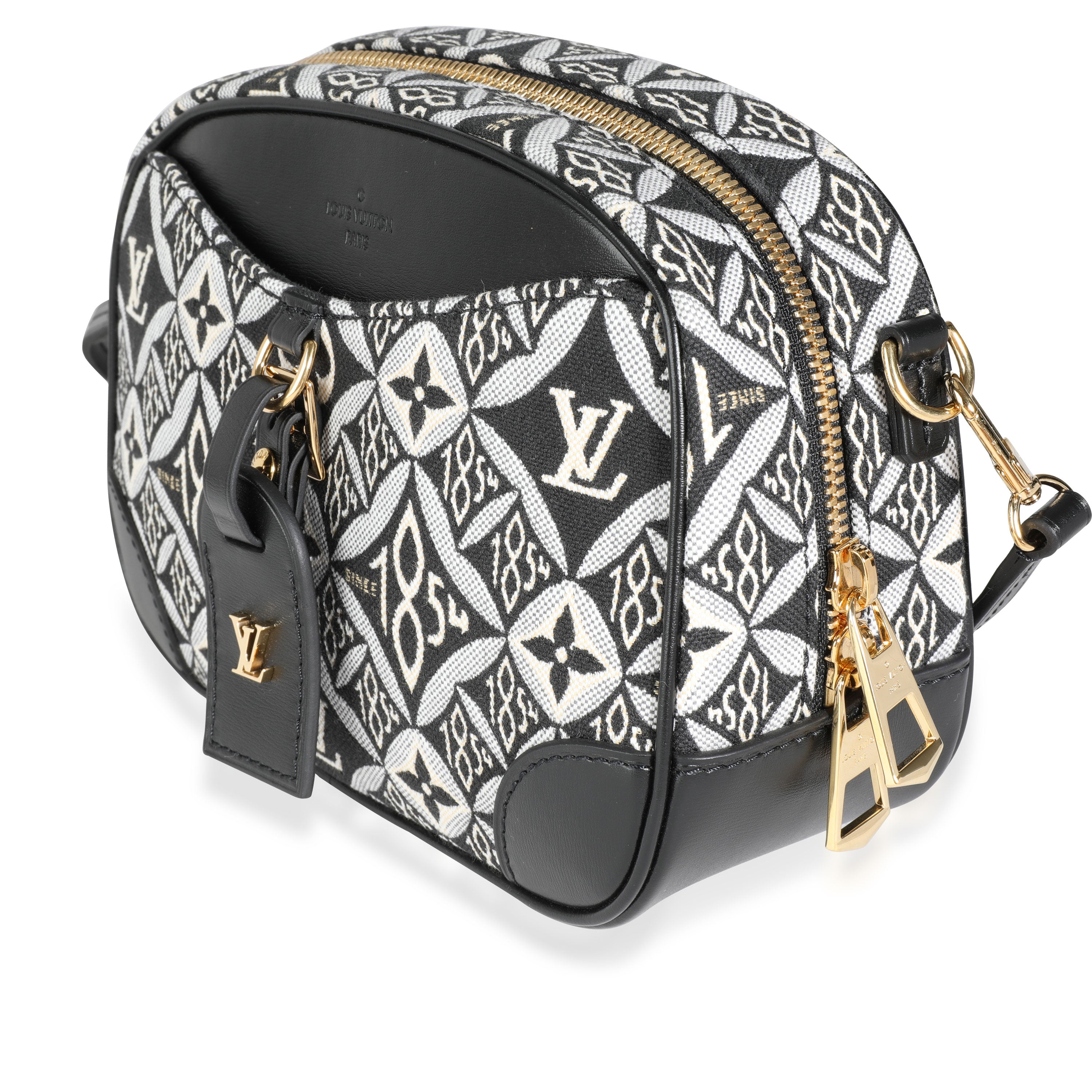 Louis Vuitton Louis Vuitton Black Jacquard Since 1854 Deauville Mini Camera Bag