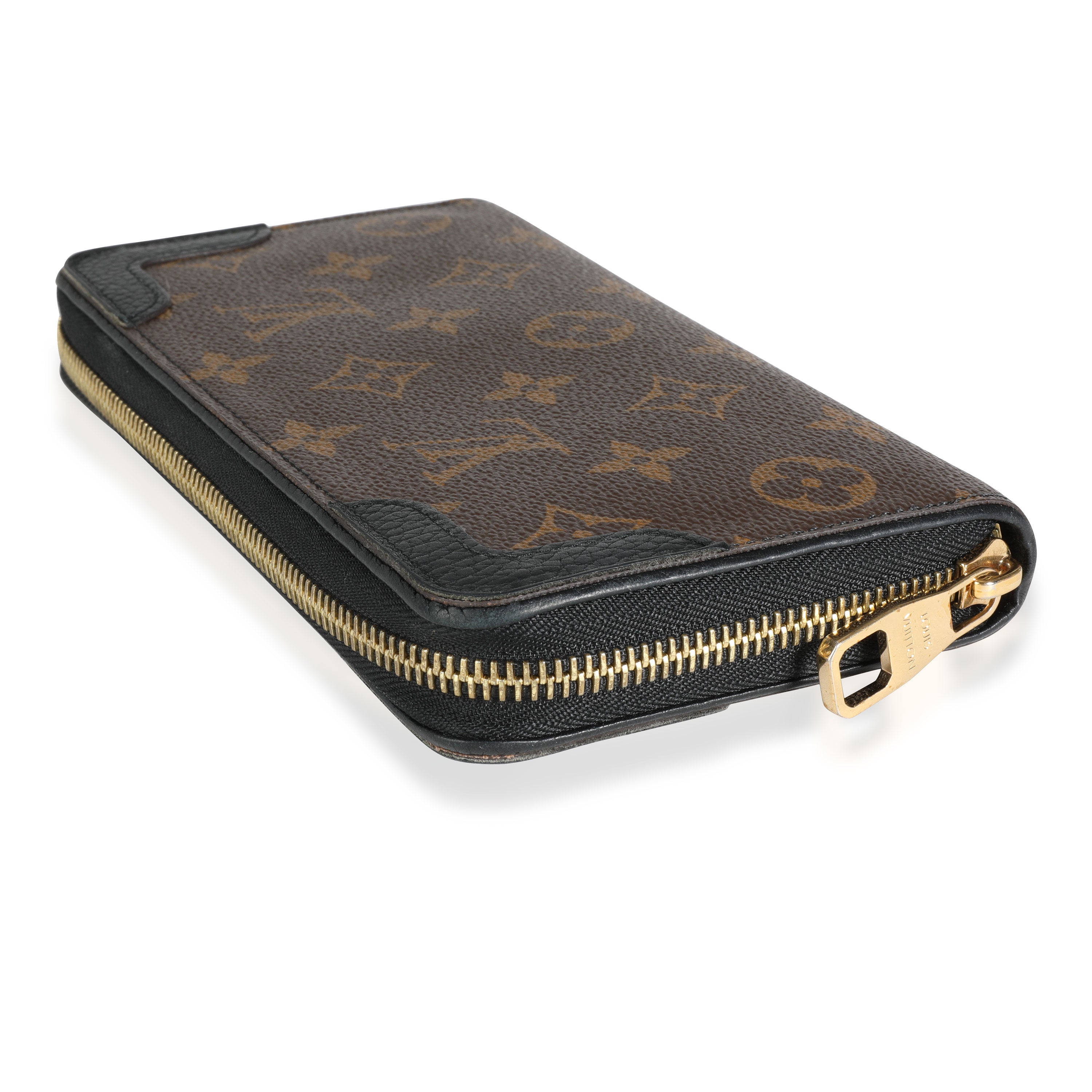 Louis Vuitton Louis Vuitton Monogram Canvas & Black Leather Zippy Retiro Wallet
