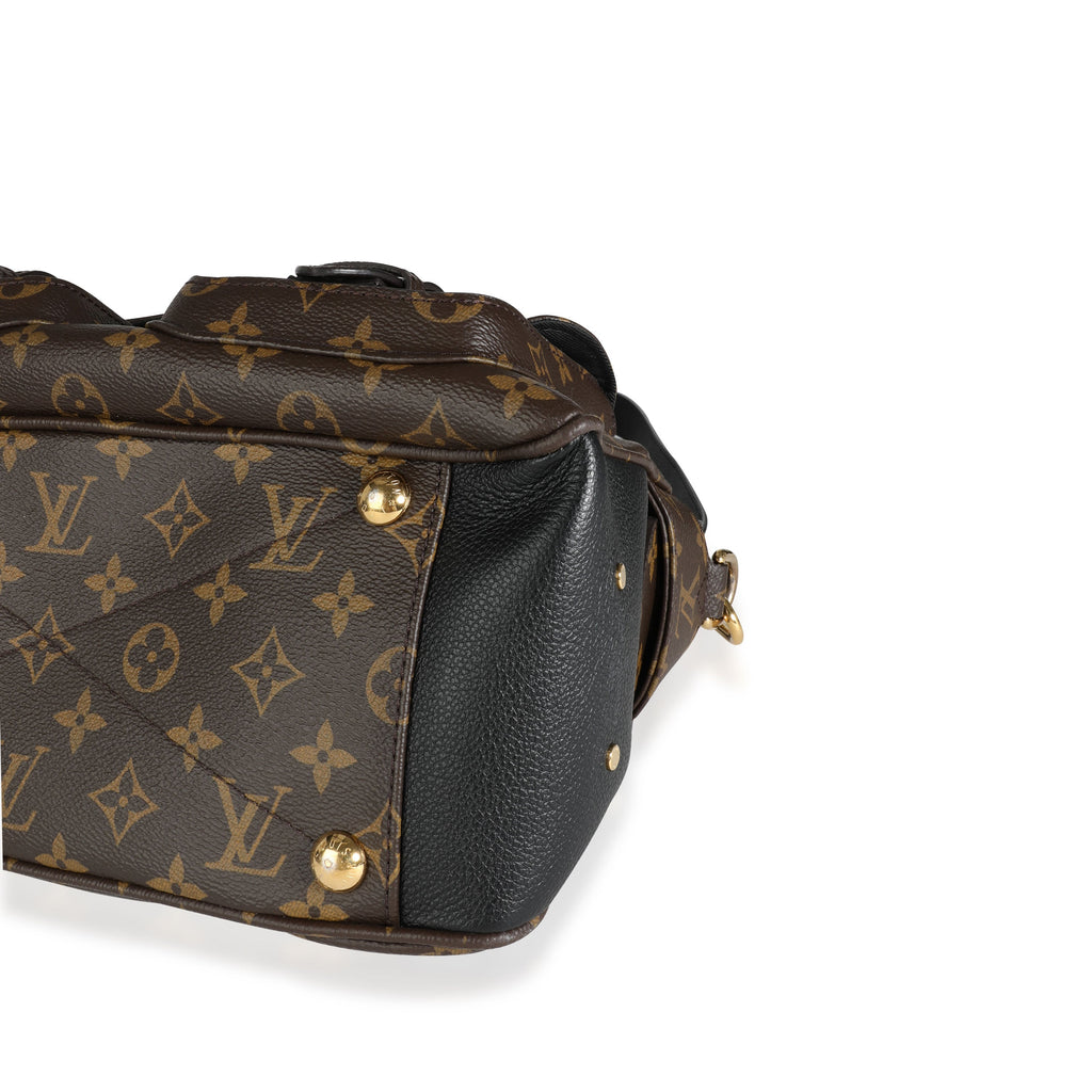 Louis Vuitton Louis Vuitton Monogram Canvas & Noir Leather Manhattan NM