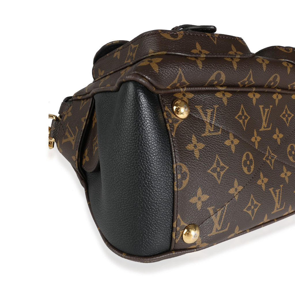 Louis Vuitton Louis Vuitton Monogram Canvas & Noir Leather Manhattan NM