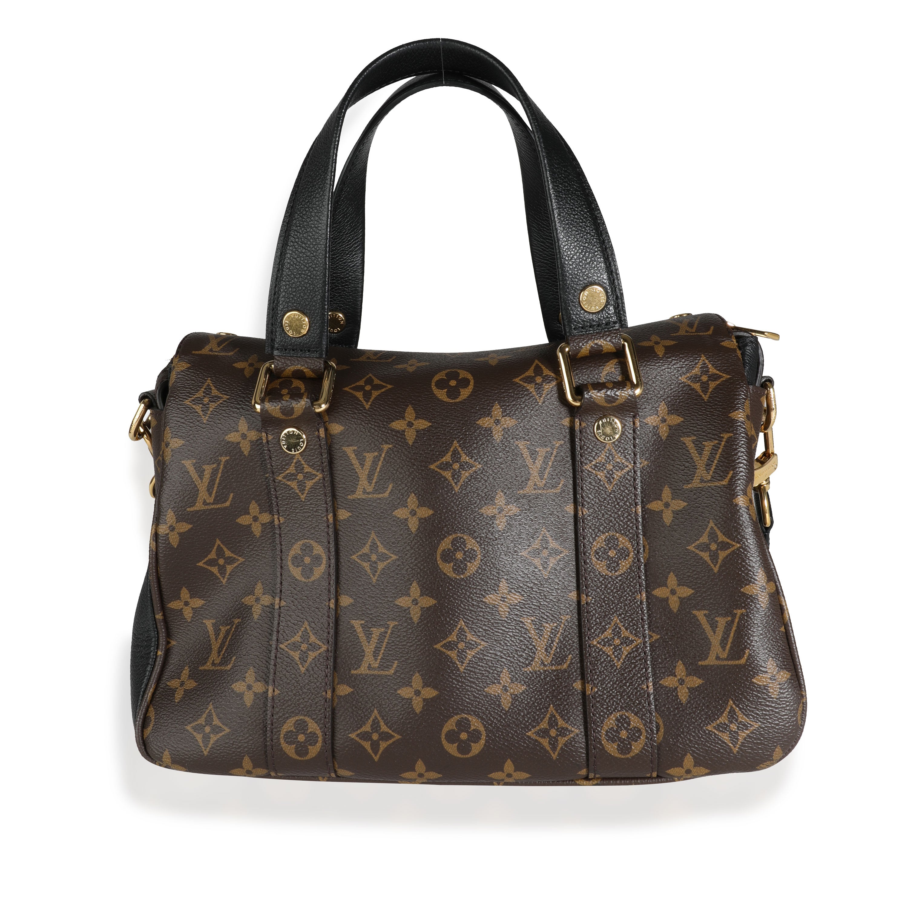 Louis Vuitton Louis Vuitton Monogram Canvas & Noir Leather Manhattan NM