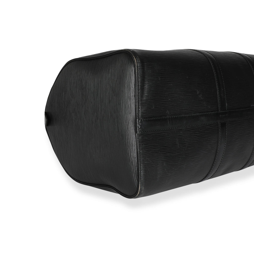 Louis Vuitton Louis Vuitton Black Epi Leather Keepall 50