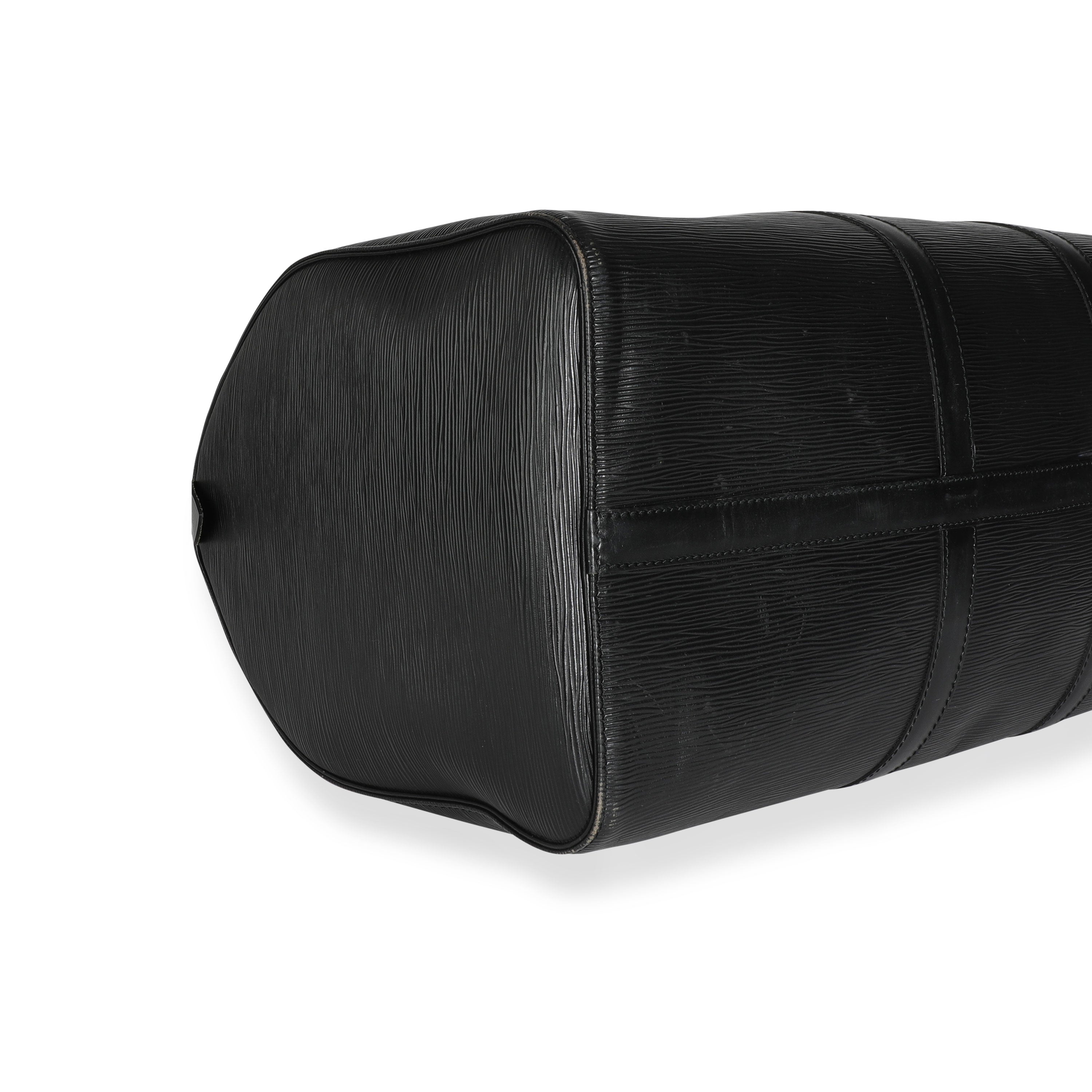 Louis Vuitton Louis Vuitton Black Epi Leather Keepall 50