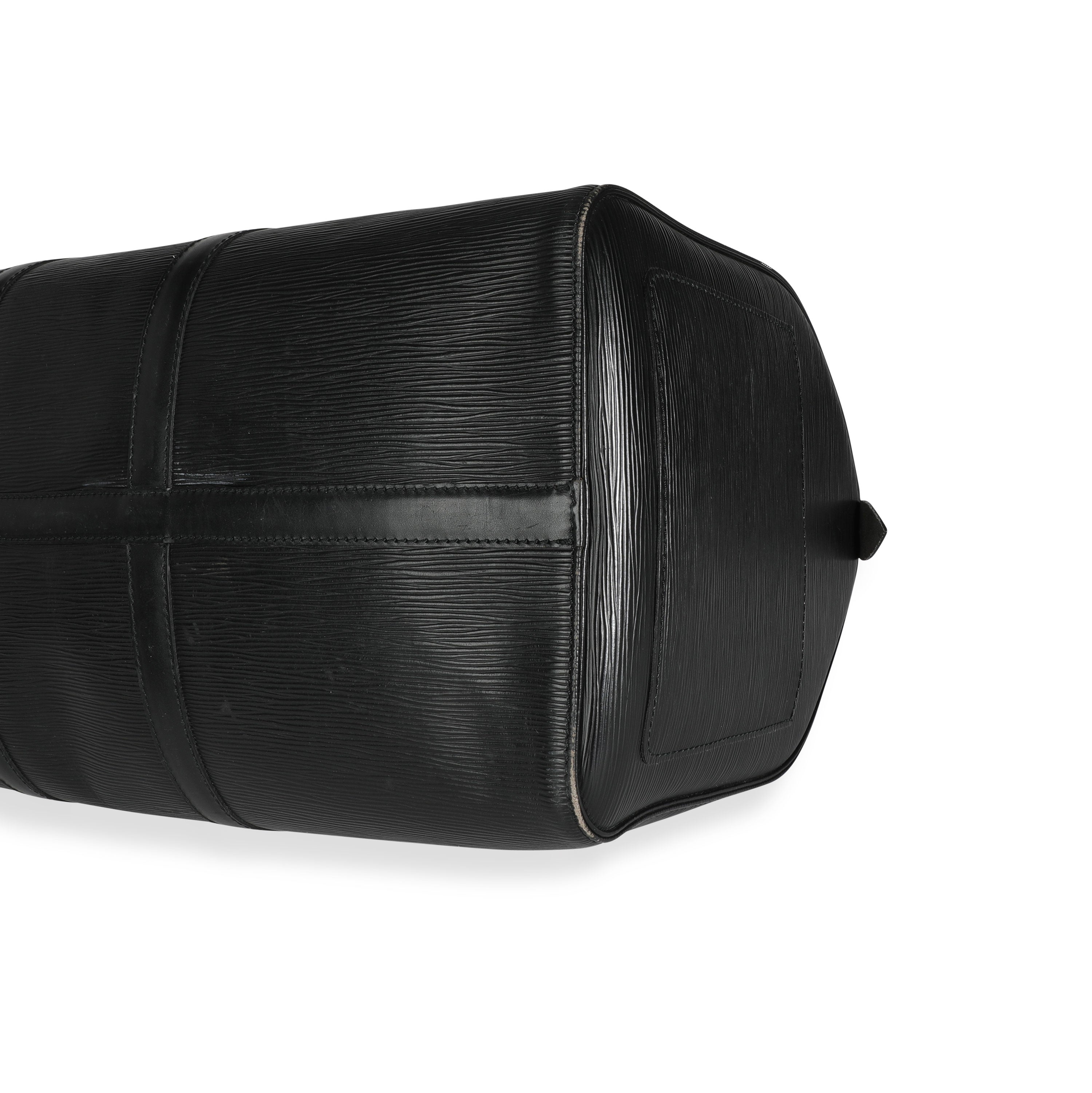 Louis Vuitton Louis Vuitton Black Epi Leather Keepall 50