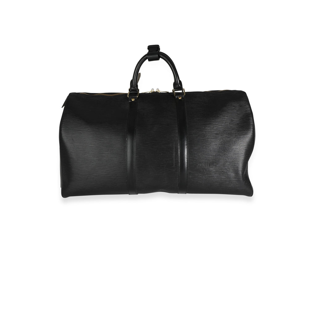 Louis Vuitton Louis Vuitton Black Epi Leather Keepall 50
