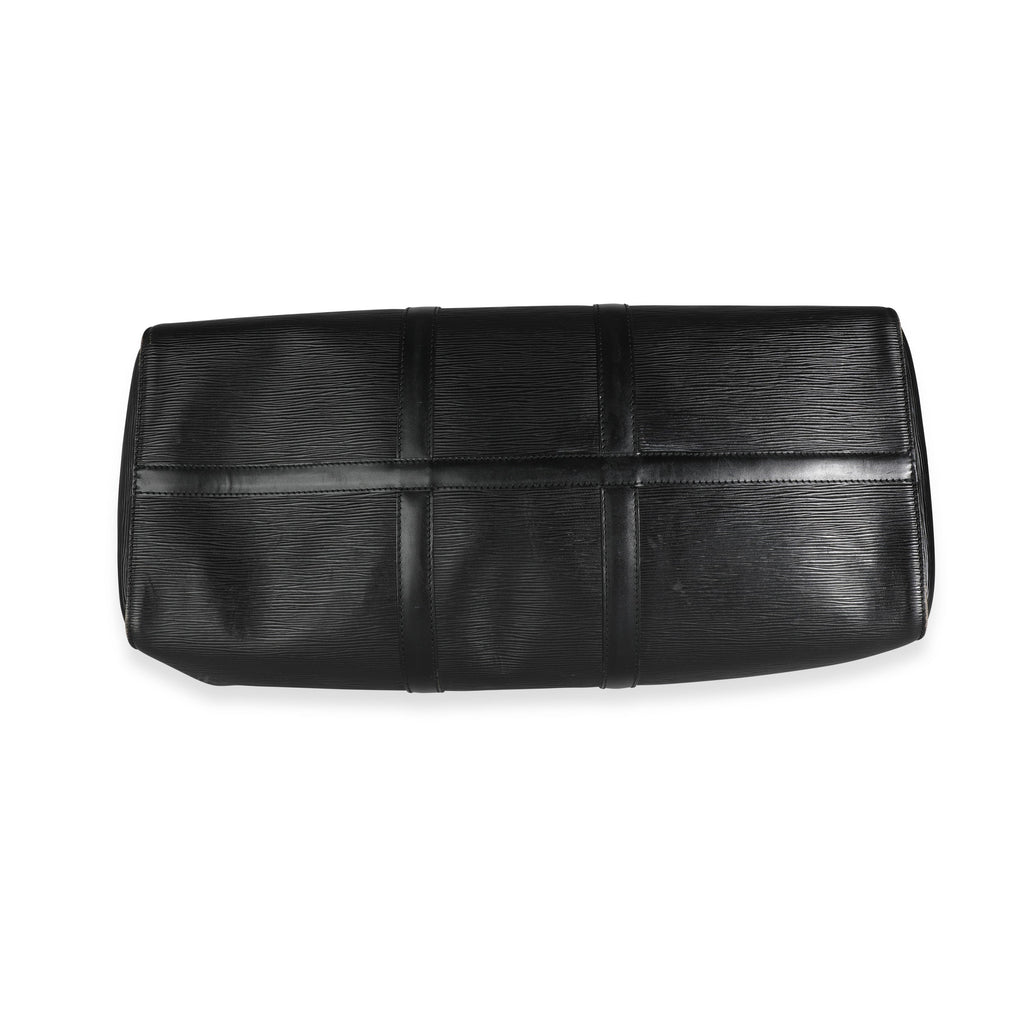 Louis Vuitton Louis Vuitton Black Epi Leather Keepall 50